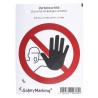 Wolk Polyvinyl Chloride No Access Prohibition Sign 100mm x 100mm 21.0832