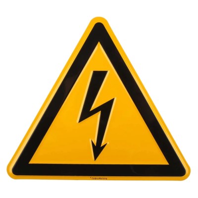 Wolk Hazard Warning Sign Aluminium Electrical Hazard 200mm x 200mm 11.0192