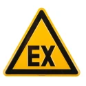 Wolk Hazard Warning Sign Explosive Aluminium 200mm x 200mm 11.0253