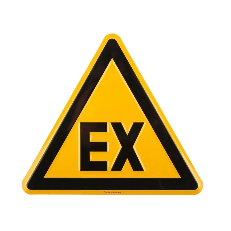 Wolk Hazard Warning Sign Explosive Aluminium 200mm x 200mm 11.0253