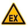 Wolk Hazard Warning Sign Explosive Aluminium 200mm x 200mm 11.0253