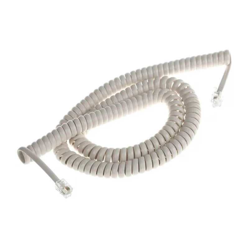 Decelect Telephone Cord Accessory Ivory 5m Cable Length SPE190841