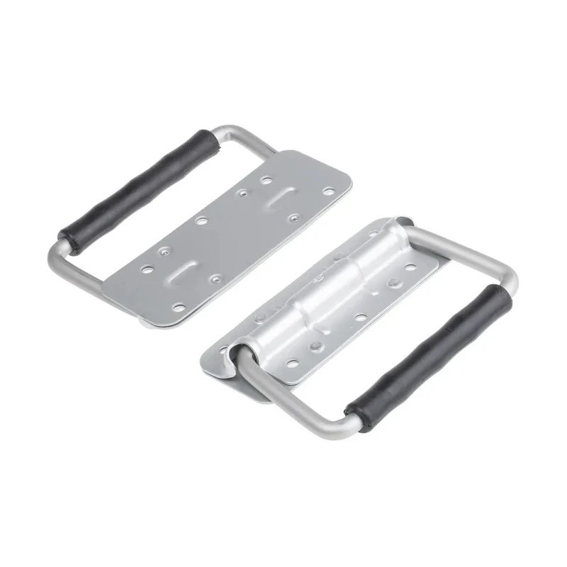 RS PRO Light Alloy Spring-Loaded Fold Down Carrying Handle 40kg Load Capacity 125mm Height 46mm Width 750-266