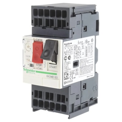 Schneider Electric Motor Protection Circuit Breaker 4A, 6.3A, 690V, 3 Pole, Thermal Magnetic, IP20, -20°C to 60°C GV2ME