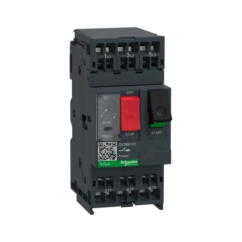 Schneider Electric Motor Protection Circuit Breaker 4A, 6.3A, 690V, 3 Pole, Thermal Magnetic, IP20, -20°C to 60°C GV2ME