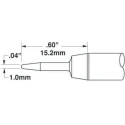Metcal 1 mm Conical 15.2 mm Soldering Iron Tip SSC-601A