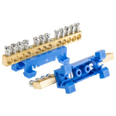 Entrelec DBTI Series Blue Neutral Bar Accessory for Terminal Block RAU035610203