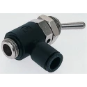 Legris Toggle Lever Pneumatic Manual Control Valve G G 1/8 3/2 Function Brass Nylon Body 10 bar 7801 04 10