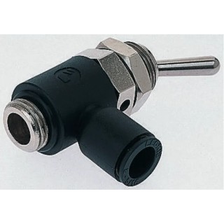 Legris Toggle Lever Pneumatic Manual Control Valve G G 1/8 3/2 Function Brass Nylon Body 10 bar 7801 04 10