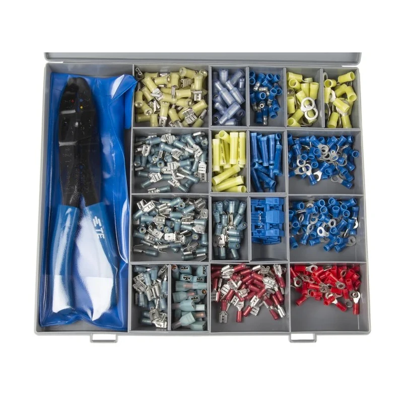 TE Connectivity Plasti-Grip Terminal PIDG Splices Terminal Automotive Service Crimp Terminal Kit 725929