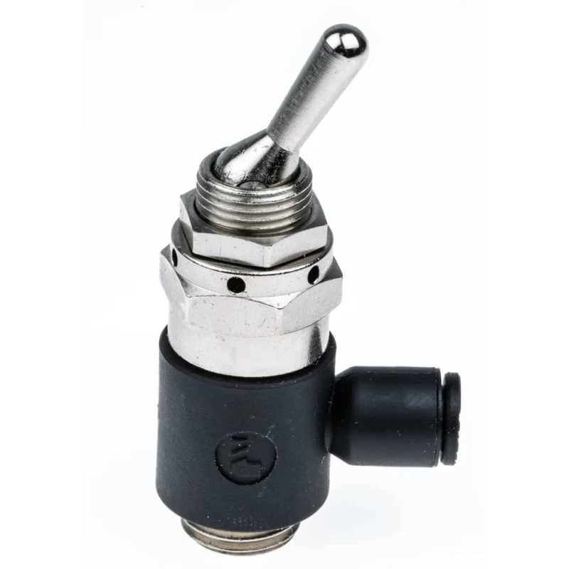 Legris Toggle Lever Pneumatic Manual Control Valve G 1/4, 3/2 Function, Brass Nylon Body, 10 bar Max Pressure 7801 06 13