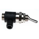 Legris Toggle Lever Pneumatic Manual Control Valve G 1/4, 3/2 Function, Brass Nylon Body, 10 bar Max Pressure 7801 06 13
