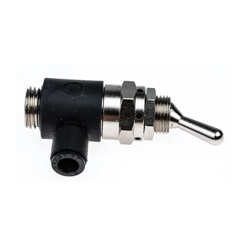 Legris Toggle Lever Pneumatic Manual Control Valve G 1/4, 3/2 Function, Brass Nylon Body, 10 bar Max Pressure 7801 06 13