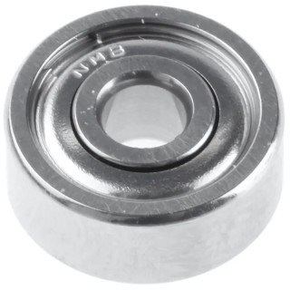 NMB 1 Row Ball Bearing 3 mm ID, 10 mm OD, 4 mm Race Width, Shielded, Martensitic Stainless Steel DDR-1030ZZMTP24LY121