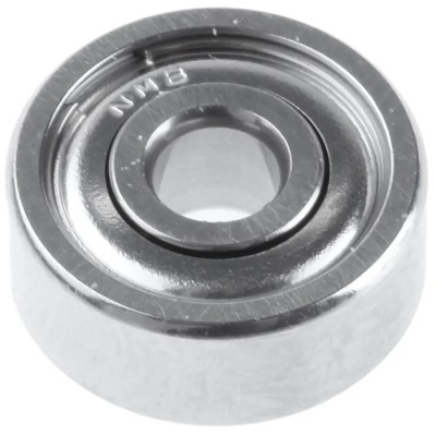 NMB 1 Row Ball Bearing 3 mm ID, 10 mm OD, 4 mm Race Width, Shielded, Martensitic Stainless Steel DDR-1030ZZMTP24LY121