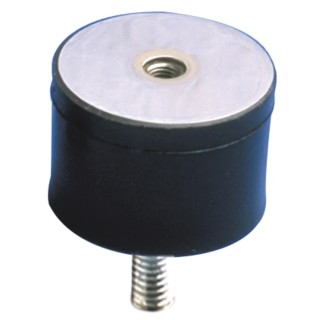 Paulstra Hutchinson M6 Anti-Vibration Mount Male to Female Bobbin Natural Rubber 25.5mm OD 30mm H 520057