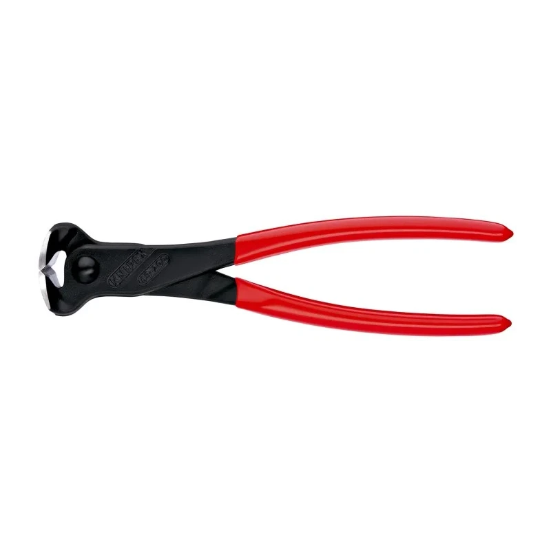 Knipex 200mm End Nipper 4 mm Cutting Capacity Chrome Vanadium Steel Handles PVC 68 01 200 SB