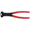 Knipex 200mm End Nipper 4 mm Cutting Capacity Chrome Vanadium Steel Handles PVC 68 01 200 SB
