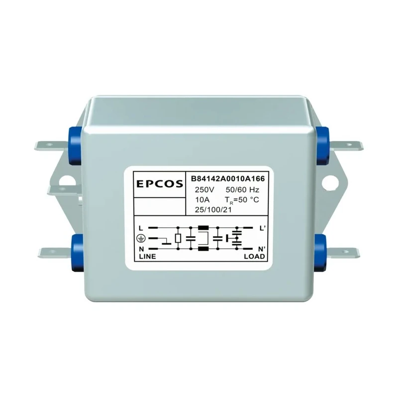 TDK Flange EMC Filter 20 A 250V ac/dc 60Hz Screw Termination 1 Phase B84142A0020R000