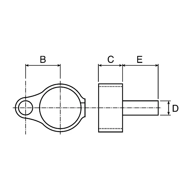 RS PRO Cast Iron Gate Hinge for Round Tube 140 System 415-6157