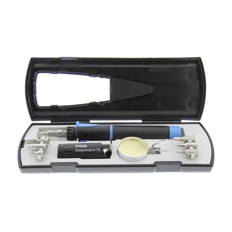 Ersa 75W Gas Soldering Iron Kit with Chisel-Shaped Tips up to 500°C G07400141