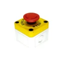 APEM A01ES Series Twist Release Emergency Stop Push Button, Surface Mount, 1 NC, IP65 A01ES