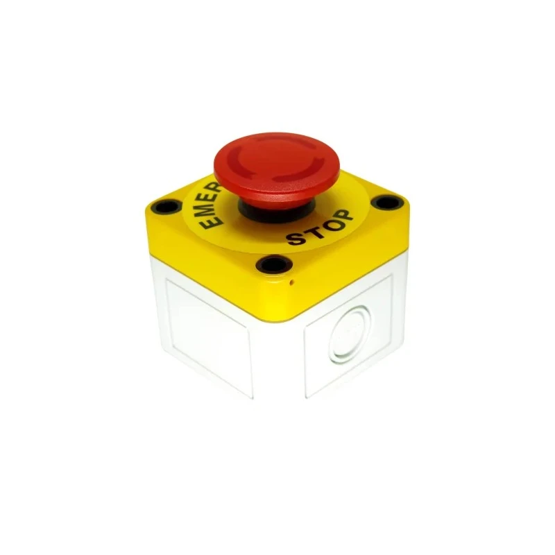 APEM A01ES Series Twist Release Emergency Stop Push Button, Surface Mount, 1 NC, IP65 A01ES