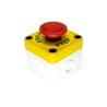 APEM A01ES Series Twist Release Emergency Stop Push Button, Surface Mount, 1 NC, IP65 A01ES