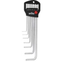 Wiha 7 Piece L Metric Hex Key Set Chrome Vanadium Steel Long Arm Hex Ball End Hex Size 1.5 to 6 mm 01416