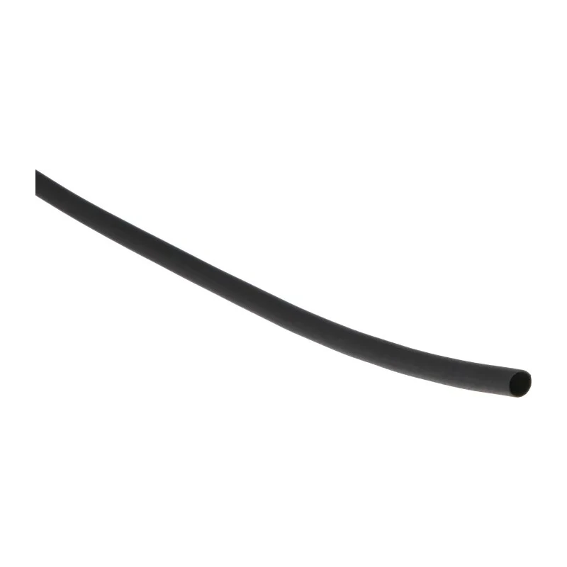 RS PRO Heat Shrink Tubing Black Polyolefin 3.2 mm Sleeve Diameter x 300 mm Length 2:1 Ratio 417-7249