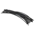 RS PRO Heat Shrink Tubing Black Polyolefin 3.2 mm Sleeve Diameter x 300 mm Length 2:1 Ratio 417-7249