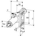 Rose+Krieger Die Cast Aluminium 50 mm OD Tube FK 15009100