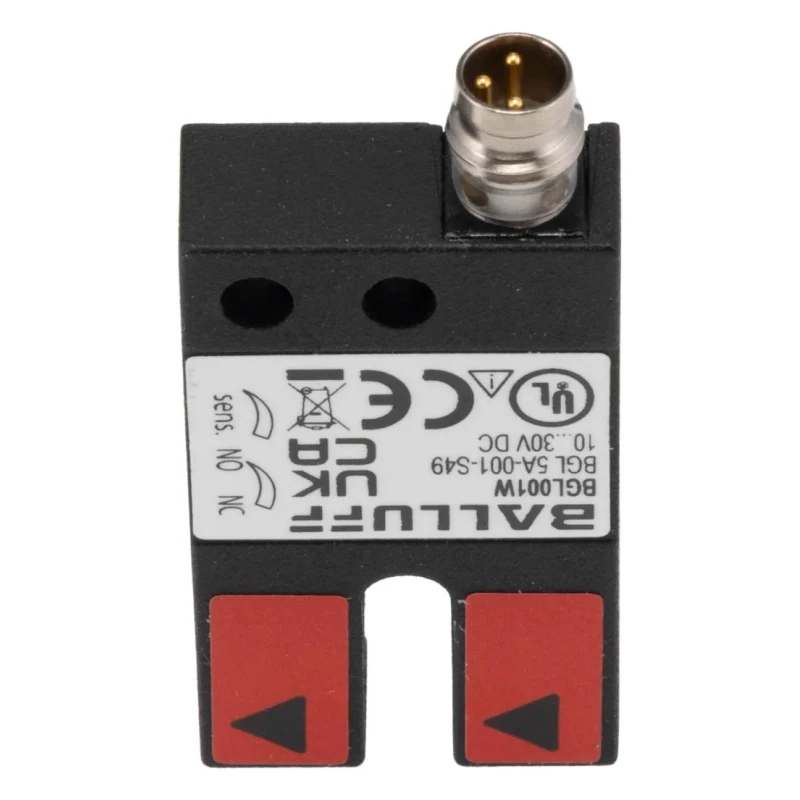 BALLUFF Through Beam Photoelectric Fork Sensor, 5 mm Detection Range, PNP Output, IP65, Anodised Aluminium BGL 5 A-001-S49
