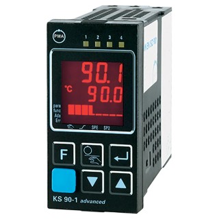 P.M.A Panel PID Temperature Controller, 2 Output Optocoupler, Universal Current/Voltage, Relay, Logic 260V AC, Panel KS90