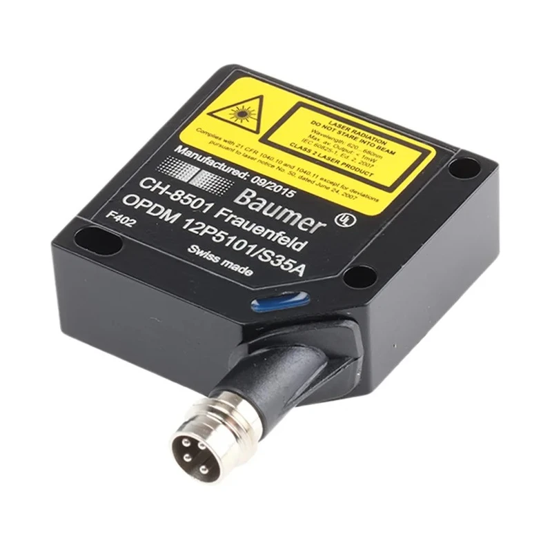 Baumer Retroreflective Photoelectric Sensor Barrel Sensor 7 m Detection Range PNP Output IP67 OPDM 12P5101/S35A