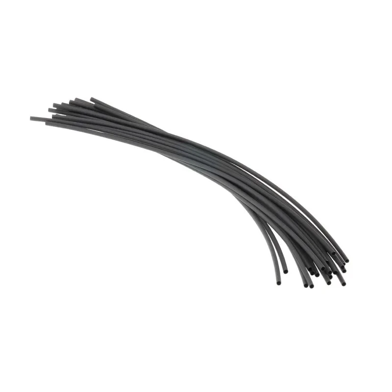 RS PRO Heat Shrink Tubing Black Polyolefin 2.4 mm Sleeve Diameter x 300 mm Length 2:1 Shrink Ratio 417-7227