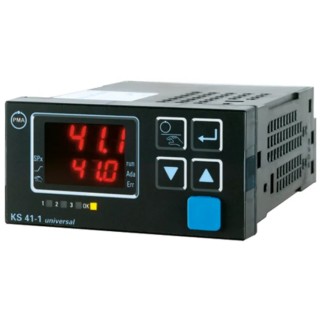 P.M.A KS41 Panel PID Temperature Controller, 3 Output Voltage (0/2 to 10 V), 0 to 20 mA, 12 V, Current (0/4 to 20 mA) KS41