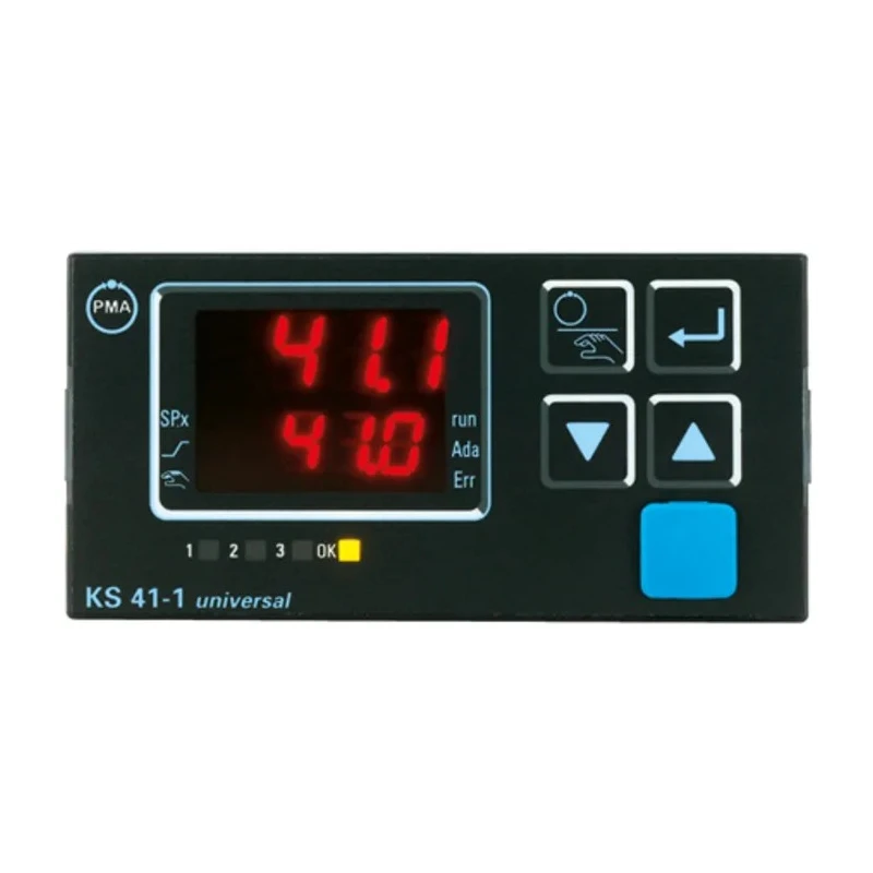 P.M.A KS41 Panel PID Temperature Controller, 3 Output Voltage (0/2 to 10 V), 0 to 20 mA, 12 V, Current (0/4 to 20 mA) KS41