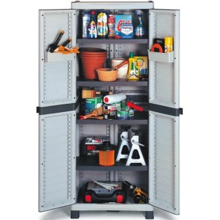 RS PRO 2 Door Polypropylene Floor Standing Storage Cabinet 1.75 m Height, 700 mm Width, 438 mm Depth 417-6252