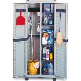 RS PRO 2 Door Polypropylene Floor Standing Storage Cabinet 1.75 m Height 700 mm Width 438 mm Depth 417-6246