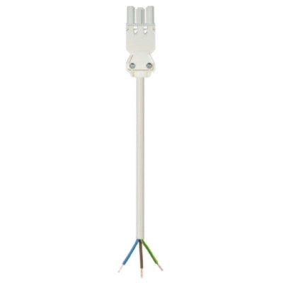 Wieland GST18 Series 3-Pole White Female Cable Assembly Cable Mount 16A 250V IP40 GST18