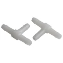 RS PRO Hose Connector 3 mm ID Push-in Acetal Body Male Tee Coupling White 419-8117