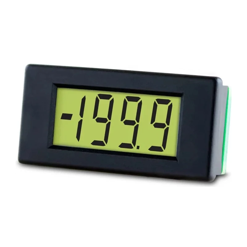 Lascar Digital Voltmeter DC, LCD Display 3-Digits ±1 % Accuracy, 15 mm Cutout Height, 33 mm Cutout Width DPM 2AS-BL