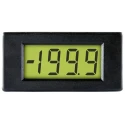 Lascar Digital Voltmeter DC, LCD Display 3-Digits ±1 % Accuracy, 15 mm Cutout Height, 33 mm Cutout Width DPM 2AS-BL