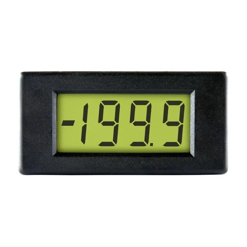 Lascar Digital Voltmeter DC, LCD Display 3-Digits ±1 % Accuracy, 15 mm Cutout Height, 33 mm Cutout Width DPM 2AS-BL