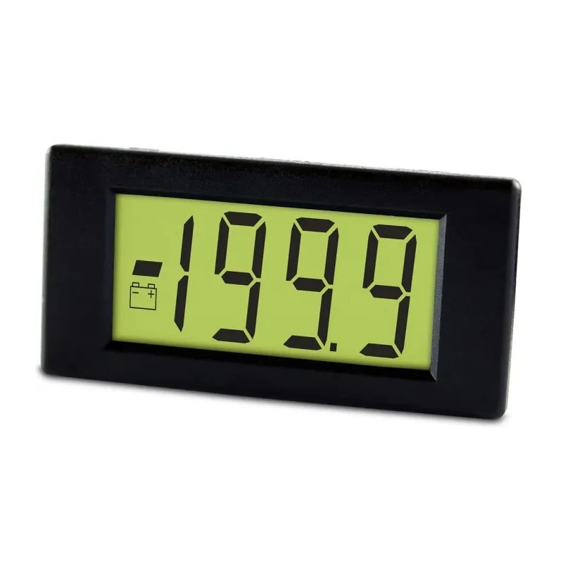 Lascar Digital Voltmeter DC, LCD Display 3.5-Digits ±1 %, 18 mm Cutout Height, 38 mm Cutout Width DPM 3AS-BL