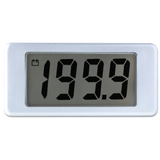 Lascar Digital Voltmeter DC, LCD Display 3.5-Digits ±2 %, Cutout 44x21 mm, Digit Height 12.5mm EMV 1025S-01