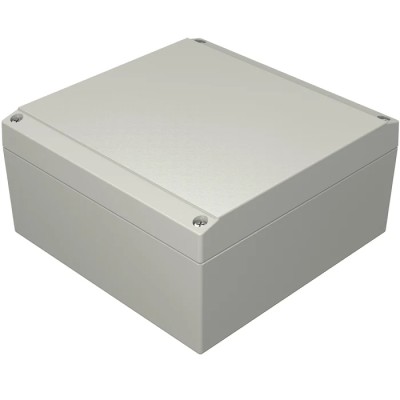 Rose Aluform Series Die Cast Aluminium Enclosure Grey Lid IP66 IK09 160mm x 160mm x 160mm IP66