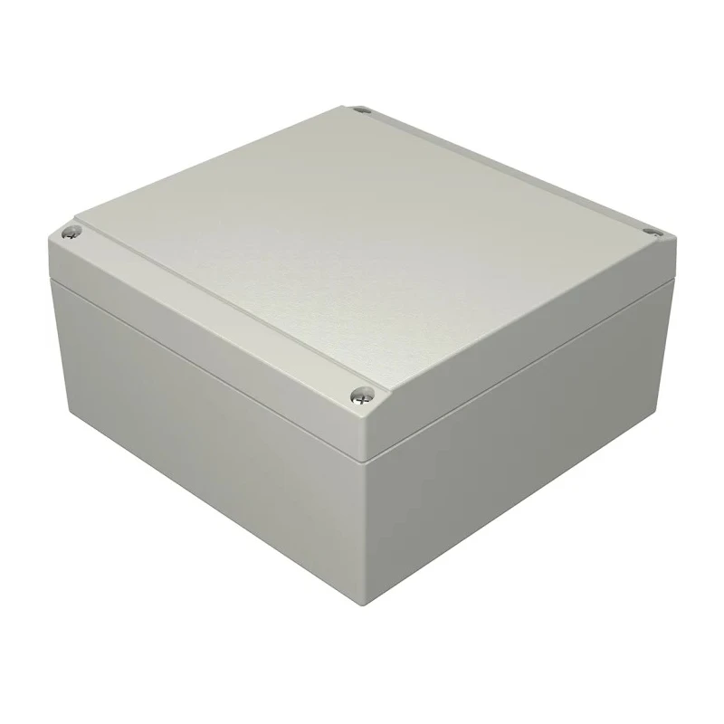 Rose Aluform Series Die Cast Aluminium Enclosure Grey Lid IP66 IK09 160mm x 160mm x 160mm IP66