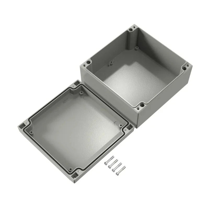 Rose Aluform Series Die Cast Aluminium Enclosure Grey Lid IP66 IK09 160mm x 160mm x 160mm IP66
